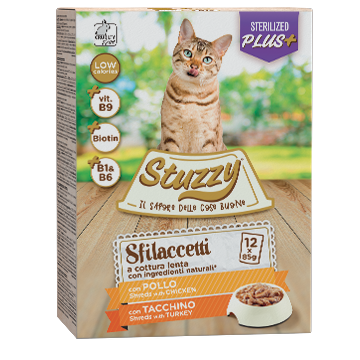 multipack shreds for sterilized cats with chicken with turkey